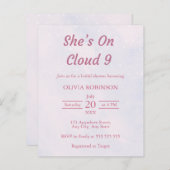 Haushaltsmittel für die Cloud Nine Bridal Dusche E (Vorne/Hinten)