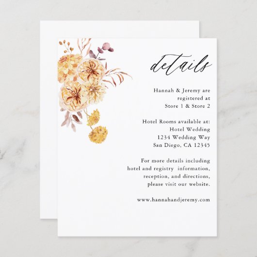 Haushaltsmittel: Gelbe goldene Blumenstrauß Detail (Vorne/Hinten)