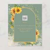 HAUSHALTSMITTEL Hochzeit Sonnenblumen speichern Da (Rückseite)