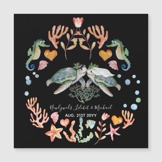 HAUSHALTSMITTEL Hochzeitsgeschenke für maßgeschnei Magnetkarte (Vorderseite)