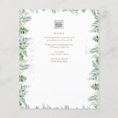 HAUSHALTSMITTEL Invitación De Boda Católica Biling Flyer (Hinten)