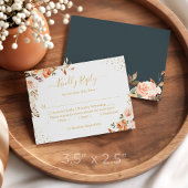 Haushaltsmittel Kleine UAWG | Goldene Herbstblümle Mitteilungskarte