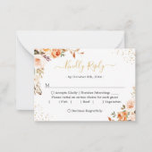 Haushaltsmittel Kleine UAWG | Goldene Herbstblümle Mitteilungskarte (Vorderseite)