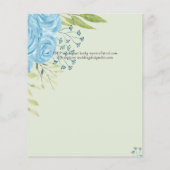 HAUSHALTSMITTEL Limone Blüten Hochzeit Flyer (Hinten)