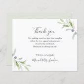 HAUSHALTSMITTEL - Olive und Blätter - Dankeschön (Vorne/Hinten)