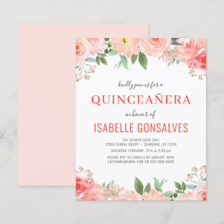 Haushaltsmittel Peach QUINCEAÑERA Birthday Coral E