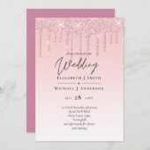 HAUSHALTSMITTEL - Pink-Glitzer-Hochzeit (Vorne/Hinten)