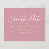 HAUSHALTSMITTEL rosa Hochzeit speichern Datum (Vorderseite)