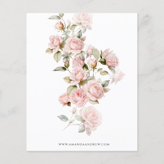 Haushaltsmittel Rosa und Grüne Save the Date Einla (Rückseite)