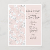 HAUSHALTSMITTEL - Rosa und weiße Vogeldusche Einla (Vorderseite)