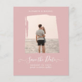 HAUSHALTSMITTEL Rose FOTO Save the Date Monochrome (Vorderseite)