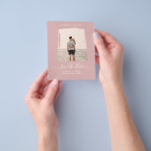 HAUSHALTSMITTEL Rose FOTO Save the Date Monochrome Flyer (Gruppe)