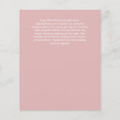 HAUSHALTSMITTEL Rose FOTO Save the Date Monochrome Flyer (Hinten)