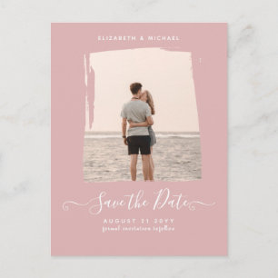 HAUSHALTSMITTEL Rose FOTO Save the Date Monochrome Postkarte