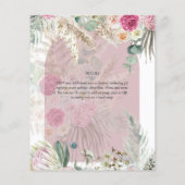 HAUSHALTSMITTEL Rose Pampas Grass Wedding Flyer (Hinten)