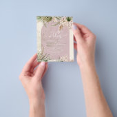 HAUSHALTSMITTEL Rose Peach Pampas Grass Wedding Flyer (Gruppe)