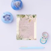 HAUSHALTSMITTEL Rose Peach Pampas Grass Wedding Flyer (Einzeln)