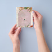 HAUSHALTSMITTEL Rose Tropische Pampas Grass Hochze Flyer (Gruppe)