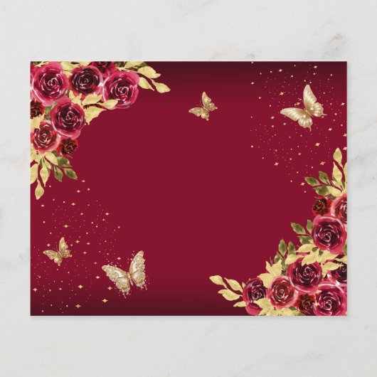 HAUSHALTSMITTEL Roter Gold Schmetterling Quinceane (Rückseite)