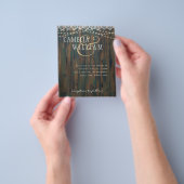 HAUSHALTSMITTEL RUSTISCHE HOLZLICHTEN LACE Wedding Flyer (Gruppe)