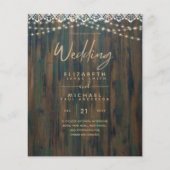 HAUSHALTSMITTEL RUSTISCHES HOLZLICHT LACE Wedding Flyer (Vorne)