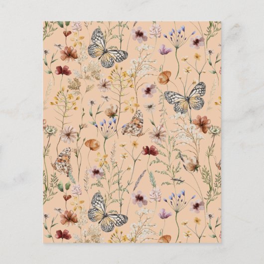 Haushaltsmittel - Wildblumen Einladung zur Blumenh (Rückseite)