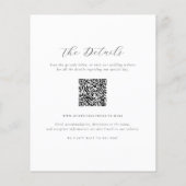 Haushaltsmonogramm in einem QR-Code-Foto Hochzeit (Rückseite)