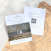Haushaltsmonogramm in einem QR-Code-Foto Hochzeit