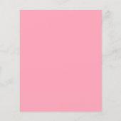 Haushaltsmonogramm Save the Date rosa Flyer (Hinten)