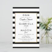 Haushaltsmonogramm Strippaare Duschkabine Foto (Stehend Vorderseite)