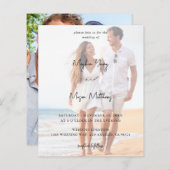 Haushaltsnamen Modernes Foto 6 Hochzeit V3 (Vorne/Hinten)