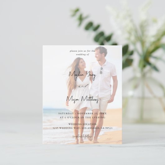 Haushaltsnamen Modernes Foto 6 Hochzeit V3 (Stehend Vorderseite)