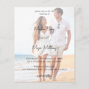 Haushaltsnamen Modernes Foto 6 Hochzeit V3 Flyer