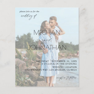 Haushaltsnamen Modernes Foto 6 Hochzeiten Flyer