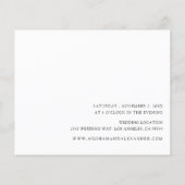 Haushaltsnamen Modernes Foto 8H Hochzeit Flyer (Hinten)