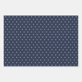 HAUSHALTSNavy Blue Monochrome WEDING Geschenkpapier Set (Vorderseite 3)