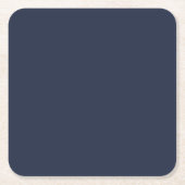 HAUSHALTSNavy Blue Monochrome WEDING Rechteckiger Pappuntersetzer (Vorderseite)