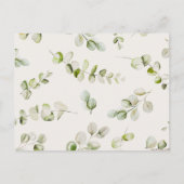 Haushaltsneutrale Boho Babydusche Einladungspostkarte (Rückseite)