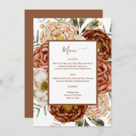 Haushaltsneutraler Boho Terracotta Begleitkarte