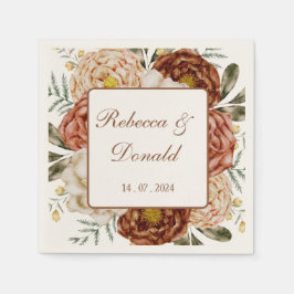 Haushaltsneutraler Boho Terracotta Serviette