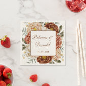 Haushaltsneutraler Boho Terracotta Serviette (Beispiel)