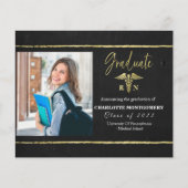 Haushaltsnourse Caduceus Abschluss Ankündigung (Vorderseite)