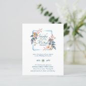 HAUSHALTSPARTENBlätter Hochzeit im Herbst lädt Aqu (Stehend Vorderseite)