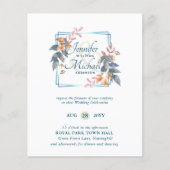 HAUSHALTSPARTENBlätter Hochzeit im Herbst lädt Aqu (Vorderseite)