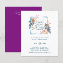 HAUSHALTSPARTENBlätter Hochzeit im Herbst lädt Aqu