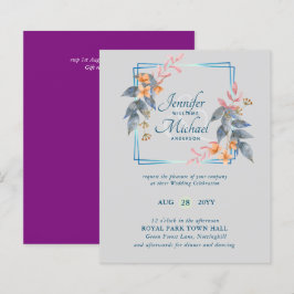 HAUSHALTSPARTENBlätter Hochzeit im Herbst lädt Aqu