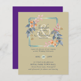 HAUSHALTSPARTENBlätter Hochzeit im Herbst lädt Aqu