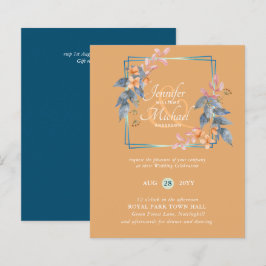 HAUSHALTSPARTENBlätter Hochzeit im Herbst lädt Aqu