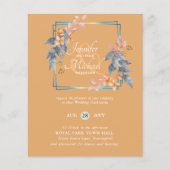 HAUSHALTSPARTENBlätter Hochzeit im Herbst lädt Aqu (Vorderseite)