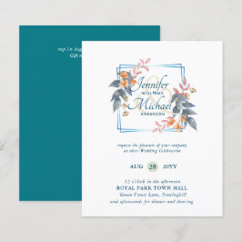 HAUSHALTSPARTENBlätter Hochzeit im Herbst lädt Aqu